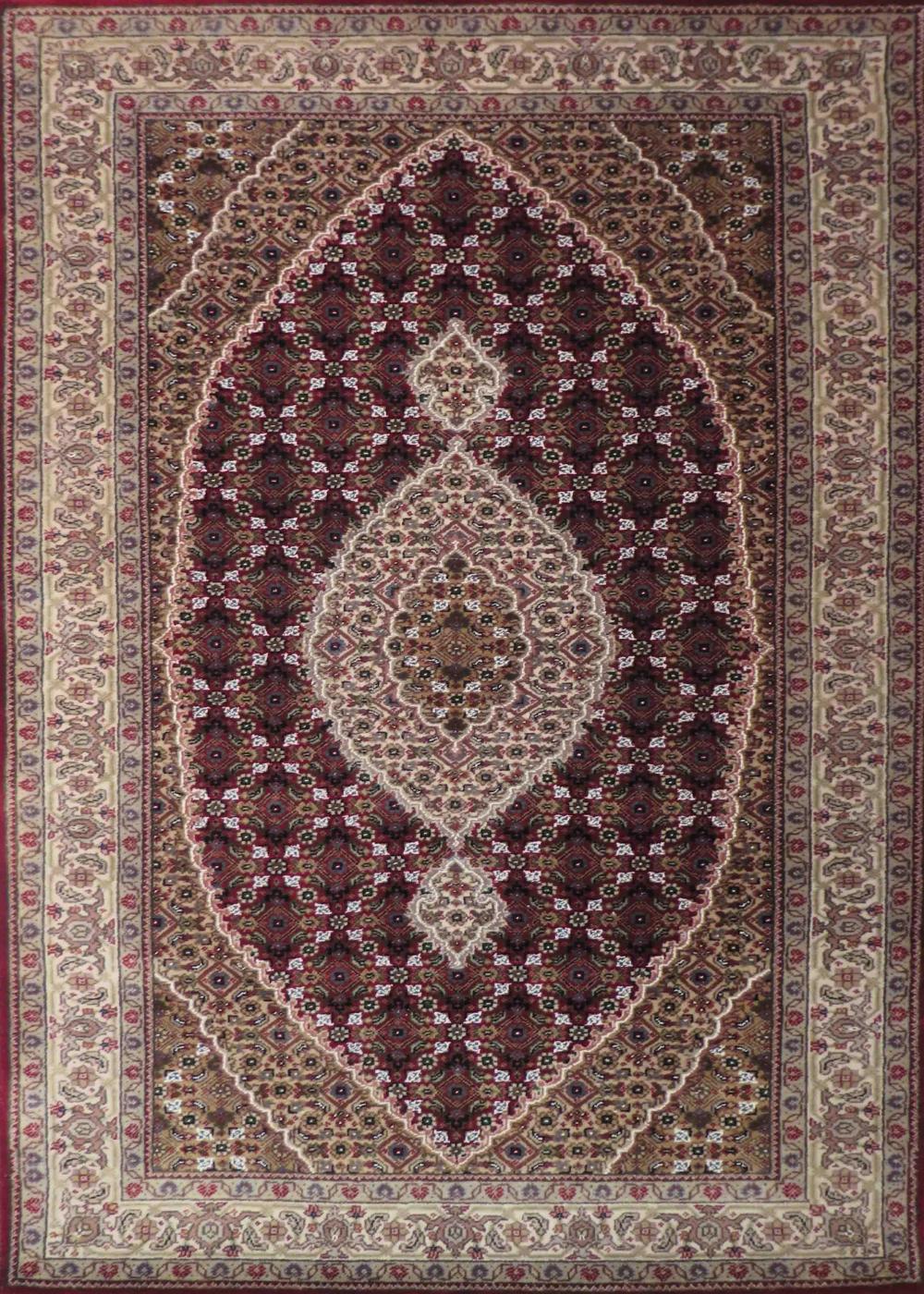 Tabriz Red With Centre Medallion